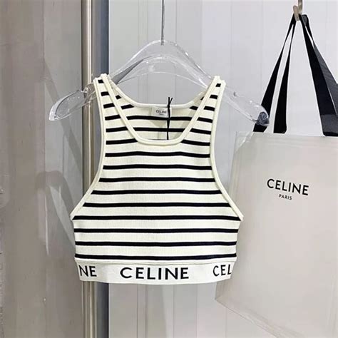 crop tops celine|celine tank top price.